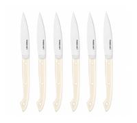 Claude Dozorme 2.94.001.76 Coffret 6 Couteaux Steak Capucin Manche Nacrine Crème 23 x 2 cm