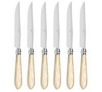 Coffret de 6 couteaux à steak DIANA NACRÉ NATUREL