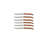 Jean Dubost Coffret de 6 couteaux à steak L0060011PEF175 – Laguiole – Chêne PEFC
