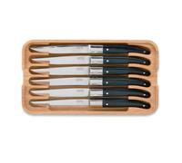 Coffret de 6 couteaux à steak Laguiole Lame dentée Tarrerias Bonjean