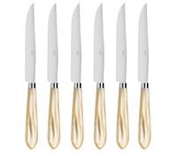 Coffret de 6 couteaux à steak OMEGA NACRÉ NATUREL