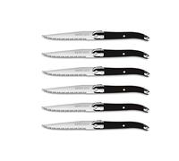 Coffret de 6 couteaux laguiole France graphite noir - Tarrerias Bonjean - Noir - Inox G