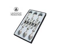 Coffret de 6 cuillères à café Tibloc Laguiole tout acier inox