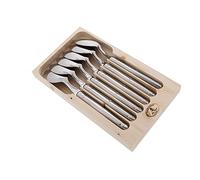 LAGUIOLE Lot de 6 cuillères de table - Inox - Manche Inox