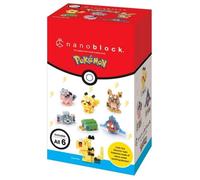 Coffret de 6 figurines en briques - BANDAI - NANOBLOCK - Pack Pokémon type Électrique