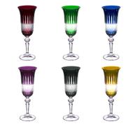 Coffret de 6 flûtes à champagne 15 cl en cristallin taillé Table passion