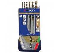 Coffret de 6 forets à bois et métaux - diamètre 2 à 8 mm TIVOLY