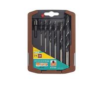 Coffret de 6 forets à bois hélicoidaux CV + 1 fraisoir WOLFCRAFT 7107000