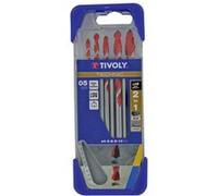 Coffret de 6 forets technic multimatériau, Diam.2 à 8 mm TIVOLY 10.91307 G