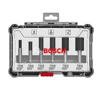 Coffret de 6 fraises droites à queue Ø12/16/20 mm BOSCH - 260701746