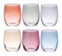 Coffret de 6 gobelets Lumen 30 cl - Table Passion - Multicolore - Cristallin Multicolore G
