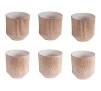 Coffret de 6 gobelets Miyaki 20 cl - Table Passion - Beige - Grès BEIGE G