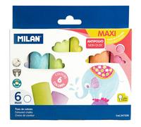 Coffret De 6 Maxi Craies De Couleur Milan