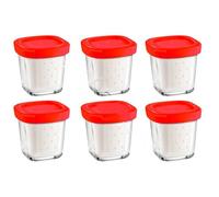 Coffret De 6 Pots Avec Égoutoir Delices Box Pour Yaourtiere Seb