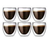 Coffret De 6 Tasse à Café-Expresso-Espresso En Verre - 80Ml , Set-Tasses à Café Double Paroi, Tasse Expresso Originale. -