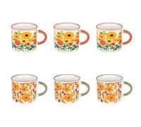 Coffret de 6 tasses Bloom Héritage 14 cl - Table Passion - Décoré - Porcelaine G