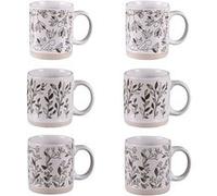 Table Passion – Coffret de 6 tasses Bucolique 18 cl – Porcelaine – Blanc