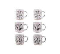 Table Passion – Coffret de 6 tasses Bucolique 18 cl – Porcelaine – Blanc