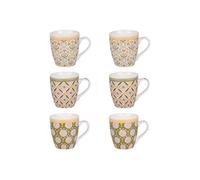 Table Passion – Coffret de 6 tasses Chester – Porcelaine 23 cl – Multicolore