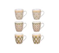 Table Passion – Coffret de 6 tasses Chester – Porcelaine 23 cl – Multicolore