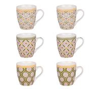 Table Passion – Coffret de 6 tasses Chester – Porcelaine 23 cl – Multicolore