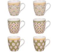 Coffret de 6 tasses Chester 23 cl - Table Passion - Multicolore - Porcelaine Multicolore G