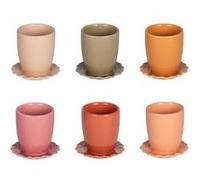 Coffret de 6 tasses et sous tasses Agra Table passion
