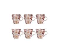 Coffret de 6 tasses Kiyo 17 cl - Table Passion - Décoré - Grès G