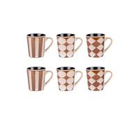 Table Passion – Lot de 6 tasses Shelby 18 cl – Multicolore – Grès