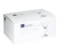 Coffret de 6 verres à cocktail Graphik 35 cl - Table Passion - Transparent / Cristal - Verre Cristallin Transparent G