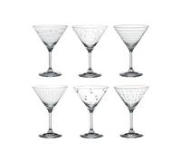 Coffret de 6 verres à cocktail Graphik 35 cl - Table Passion - Transparent - Cristallin