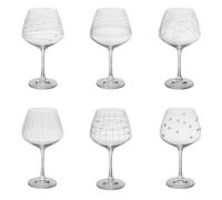 GRAPHIK Verre à dégustation 58 cl en verre gravé - Les 6