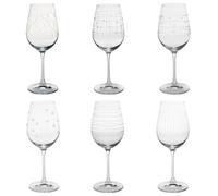 Coffret de 6 verres à pied Graphik 35 cl Table passion