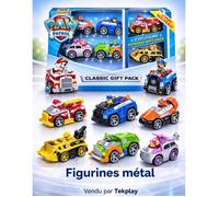 Coffret de 6 Voitures Pat patrouille en métal inspirées du dessin animé - Jouet enfant.