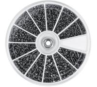 Coffret de 600pcs Assortiment Vis Boulon Tête Ronde Fraisée Phillips Cruciforme en Acier Inoxydable 304 avec Ecrous Hexagonals