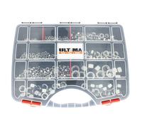 Coffret de 610 écrous nylstop acier zingué blanc COF903 ULTIMA AFBPACK30