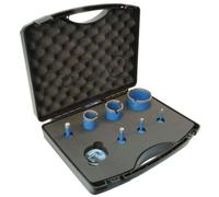 Coffret de 7 couronnes à raccord M14 avec cire pour carreleur - Ø 06, 08, 10, 12, 35, 45 et 68 mm - DIAM INDUSTRIES - SX-2000/M14