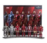 Coffret de 7 Figurine Iron Man Marvel 11 cm avec Boîte Cadeau Série de Collection G
