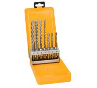 Coffret de 7 forets SDS-Plus carbure Extreme diam : 5 ,6 (x2), 8 (x2), 10, 12 mm - DT9701-QZ - DEWALT