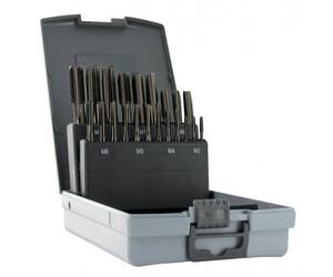 Coffret de 7 jeux de 3 tarauds à main - HSS DIN 352 M3 à M12 - 21 pièces TIVOLY