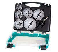 Coffret de 7 scies cloches multi-matériaux pour électricien Wolfcraft