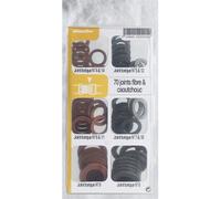 Comap Coffret 70 joints d'étanchéité S278505 – fibre/caoutchouc 20x27,12x17,15x21 rouge/noir