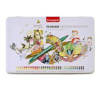 Coffret de 72 feutres - Pointes fines et pinceaux - Bruynzeel G