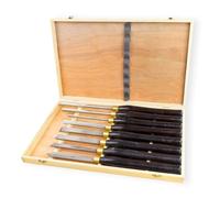 Coffret de 8 ciseaux à bois pour sculpture / tournage / Tour HSS D24952