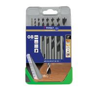 Coffret de 8 forets bois gradués - 3 pointes - Ø 2 à 10 mm TIVOLY