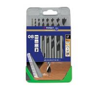 Tivoly Coffret Clipster C11 10863870014 – 8 mèches bois 3 pointes SLR Ø2-3-5-6-7-8-10-10 mm