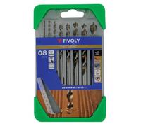 Coffret de 8 forets HSS bois TECHNIC gradués - Ø 2 à 10 mm TIVOLY