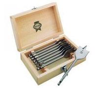 Coffret de 8 mèches à bois plates