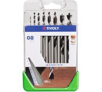 Tivoly Coffret Clipster C11 10863870014 – 8 mèches bois 3 pointes SLR Ø2-3-5-6-7-8-10-10 mm