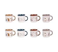 Coffret de 8 tasses Chat 11 cl - Table Passion